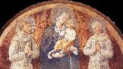 GOZZOLI, Benozzo Madonna and Child between St Francis and St Bernardine of Siena dfg Germany oil painting reproduction